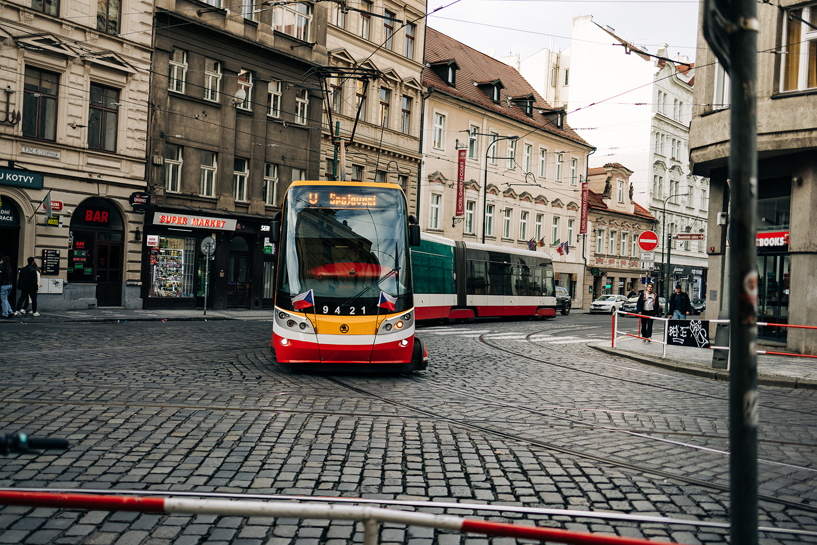 Prague with kids - tram in Prague