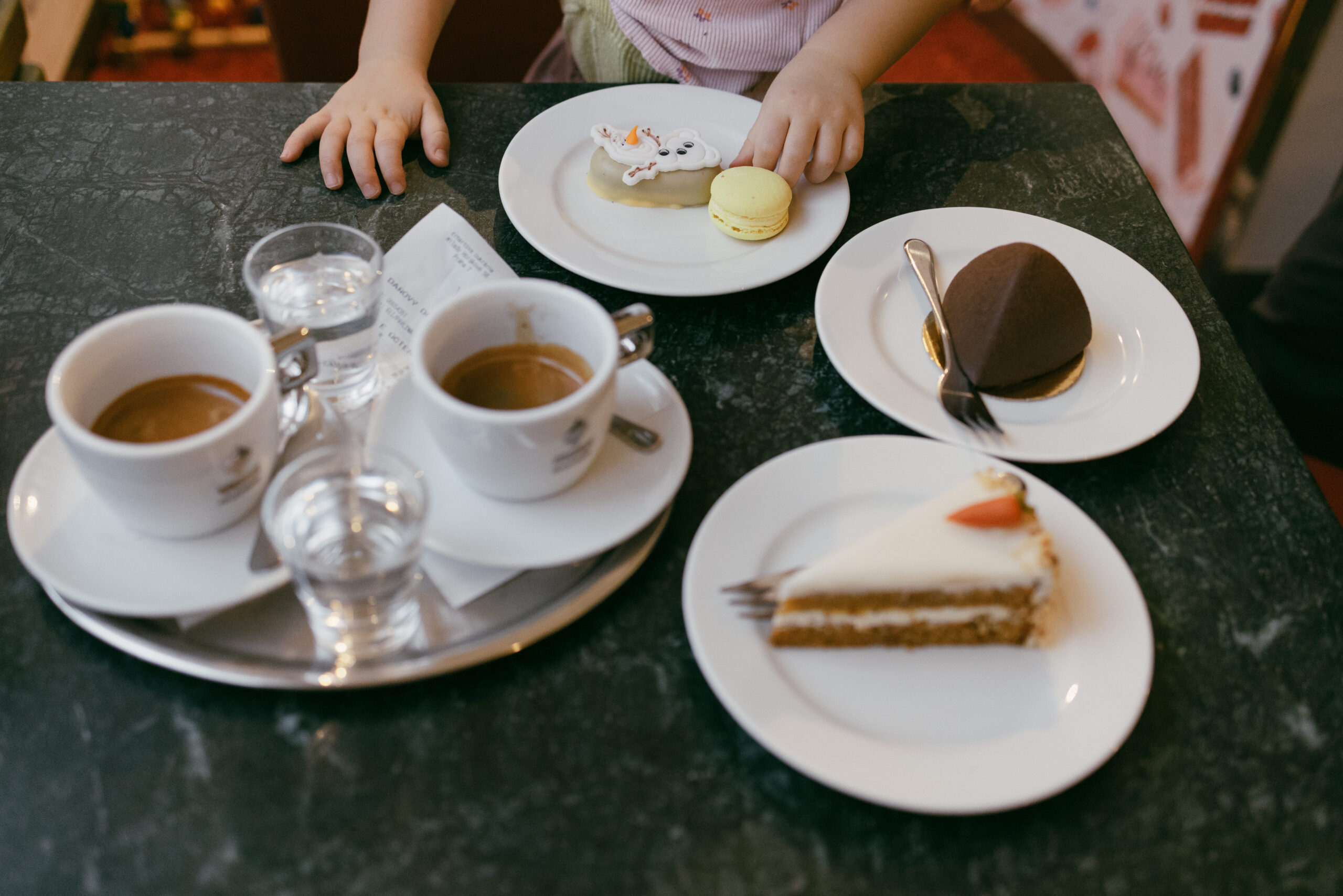 Our order at Sweet-Shop for Families in Prague